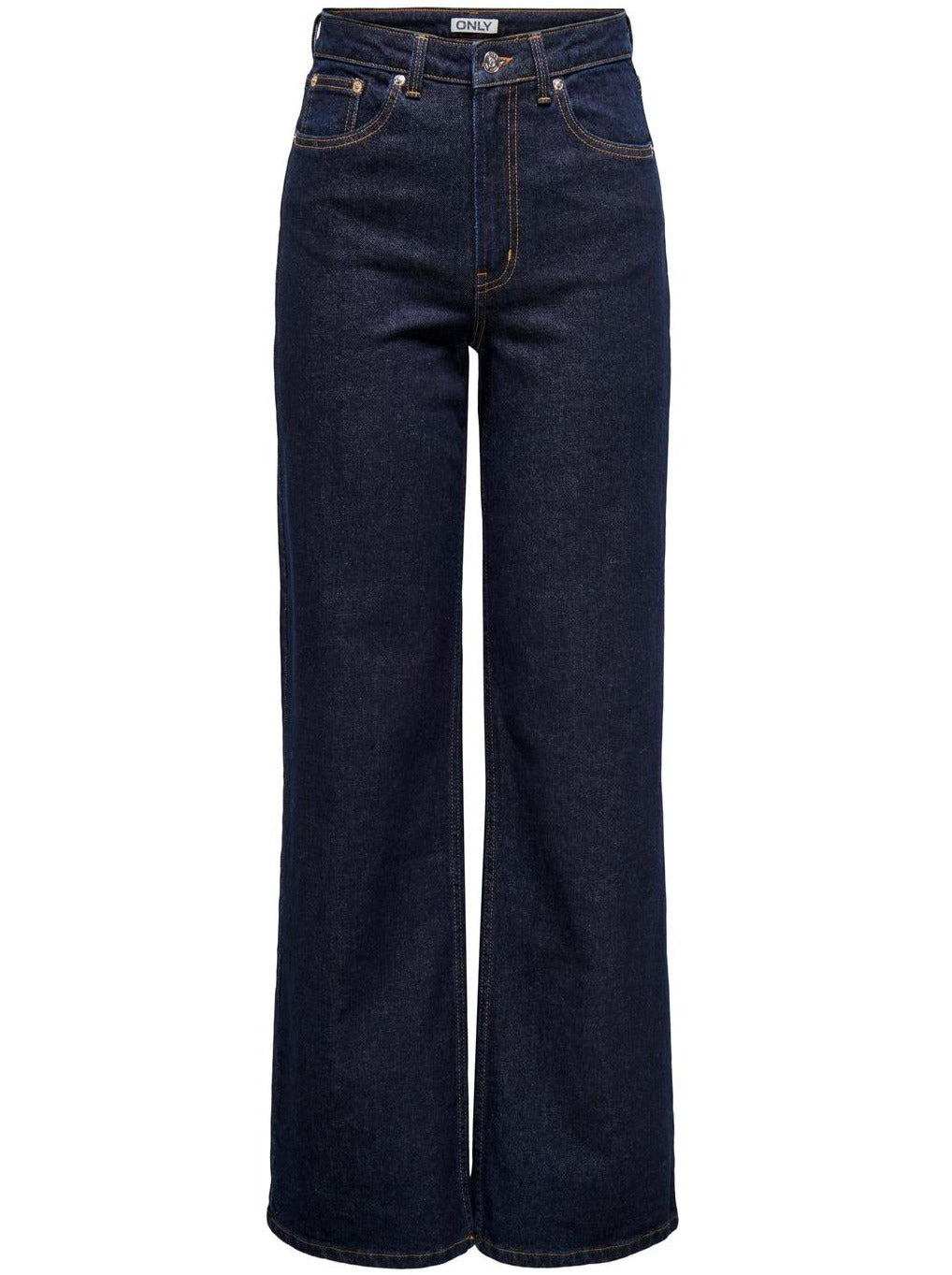 Only Juicy HW Wide Rinse Denim Jeans Dark Blue Denim NO25