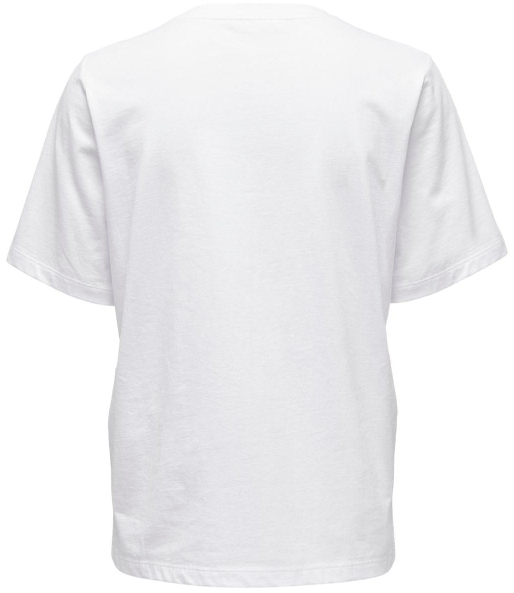 Only Only SS T-shirt White NO25 Hot på udsalg