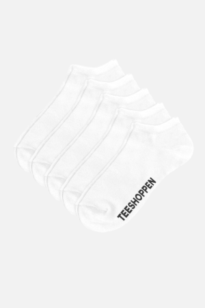 Sneaker Socks 5-pak - Hvid Online Hot Salg