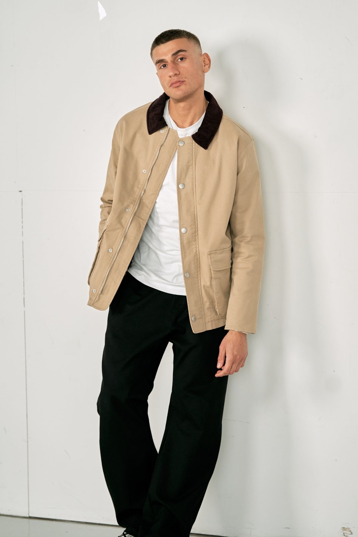 Twill Jakke - Mørk Sand