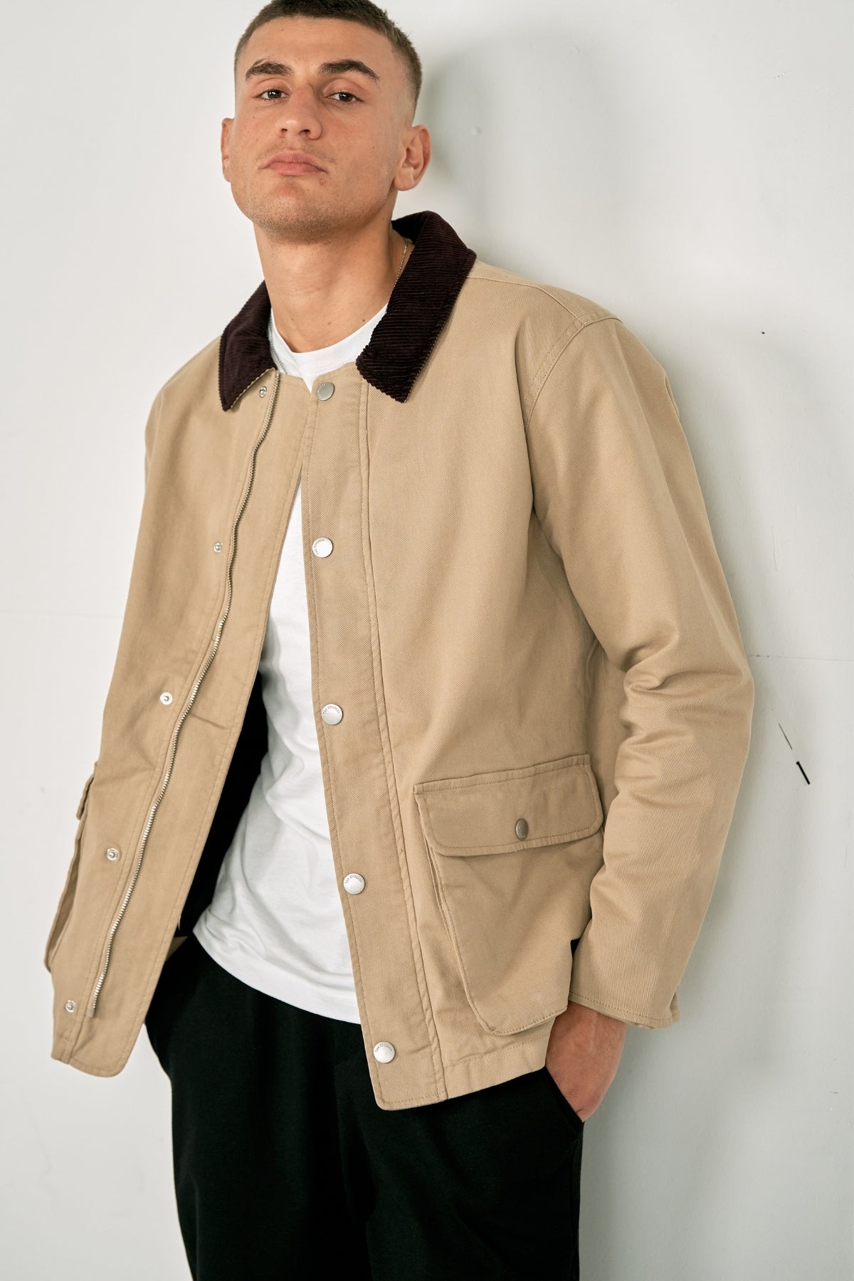 Twill Jakke - Mørk Sand