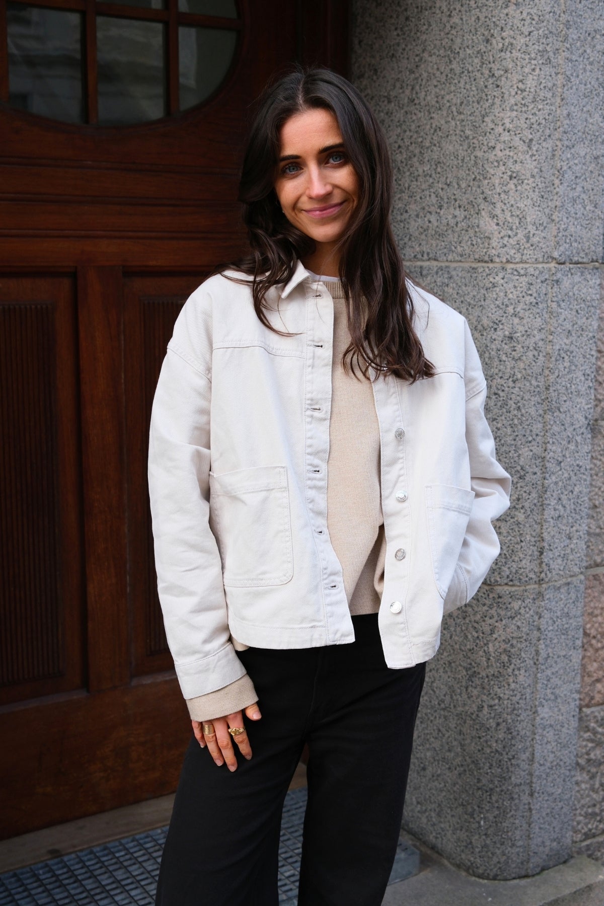 Jamie Denim Shacket - Birch