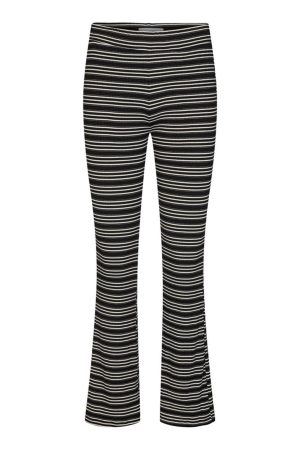Natalia Flair Pants - Sort Guld Lurex