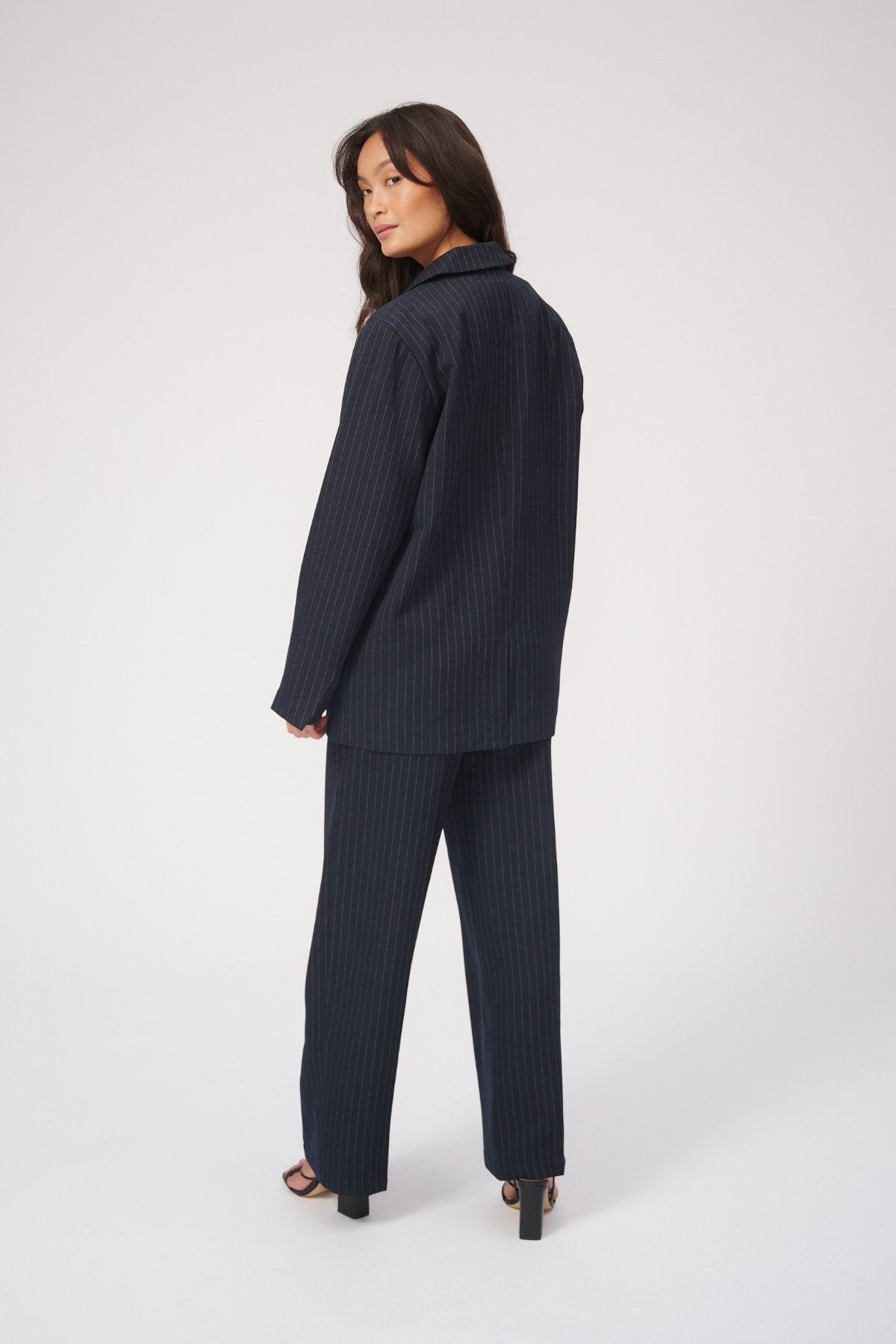 Oversized Suit - Navy Pinstripe (V.I.P)