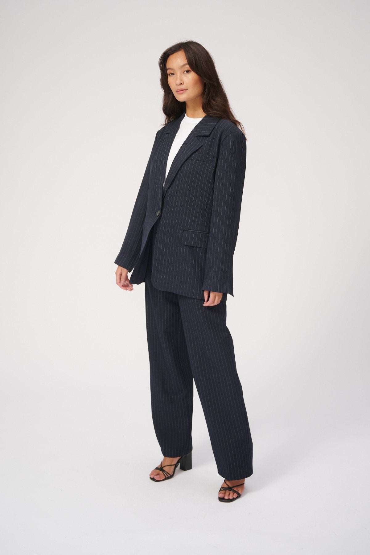 Oversized Suit - Navy Pinstripe (V.I.P)