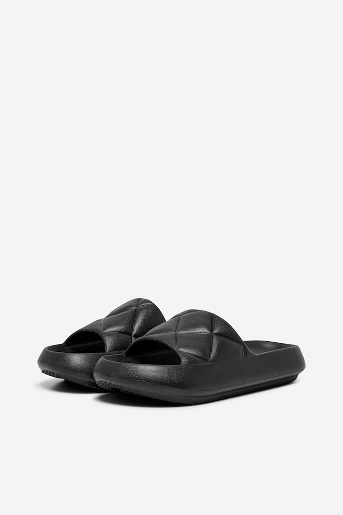 Pool Slides - Black Rabat