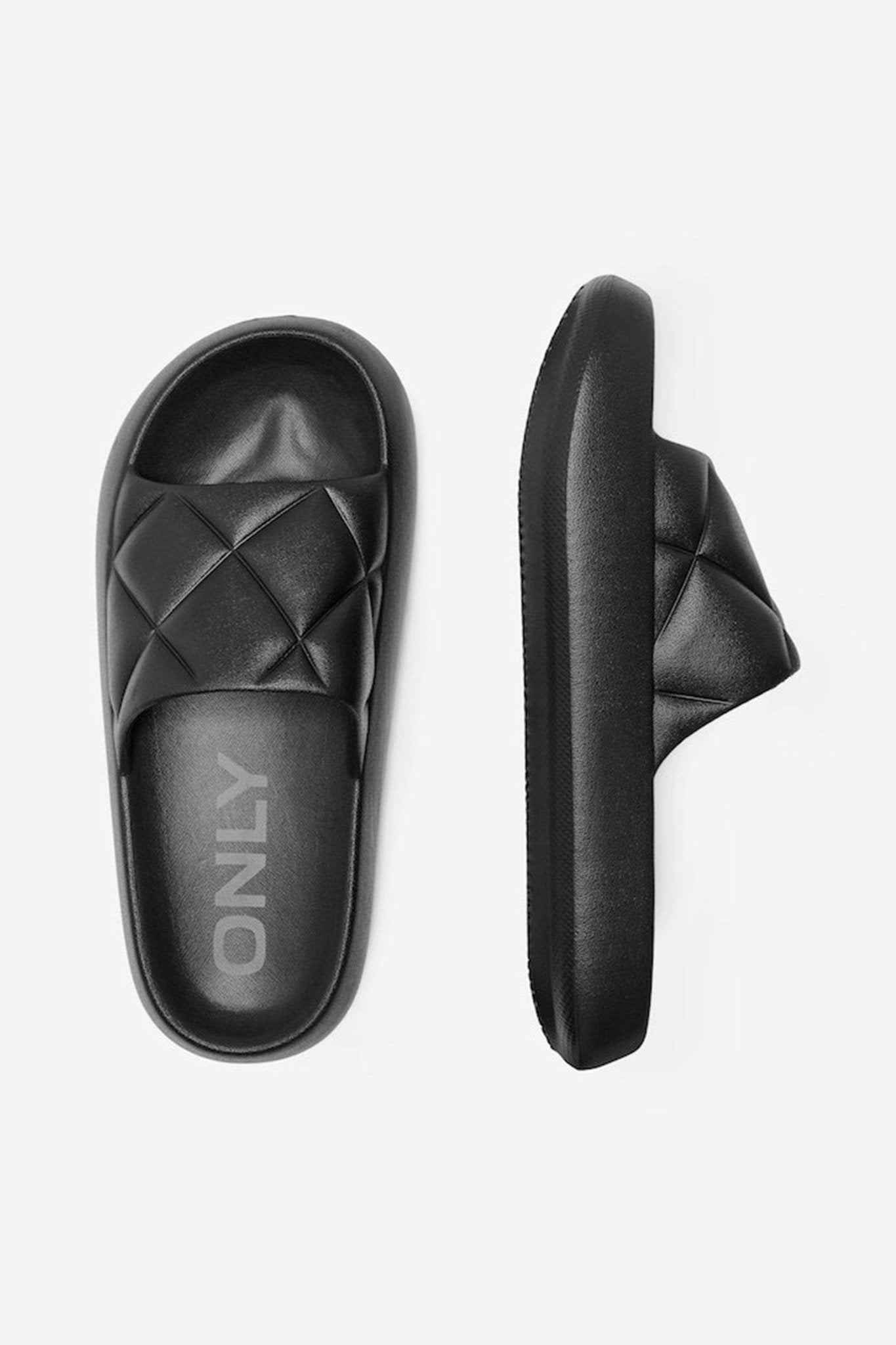Pool Slides - Black Rabat