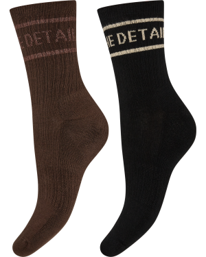 Hype The Detail Tennis Strømper 2-Pak Brown Black