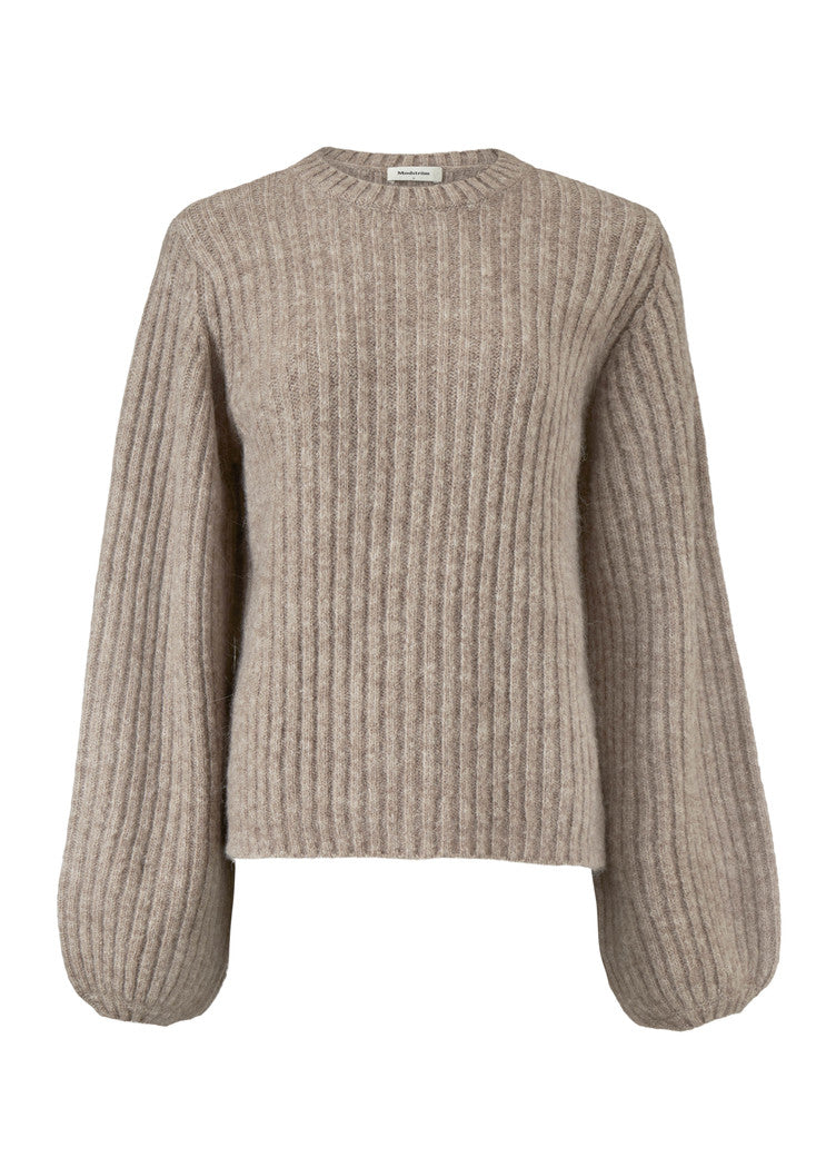 Modström Goldie O-Neck Strik Camel