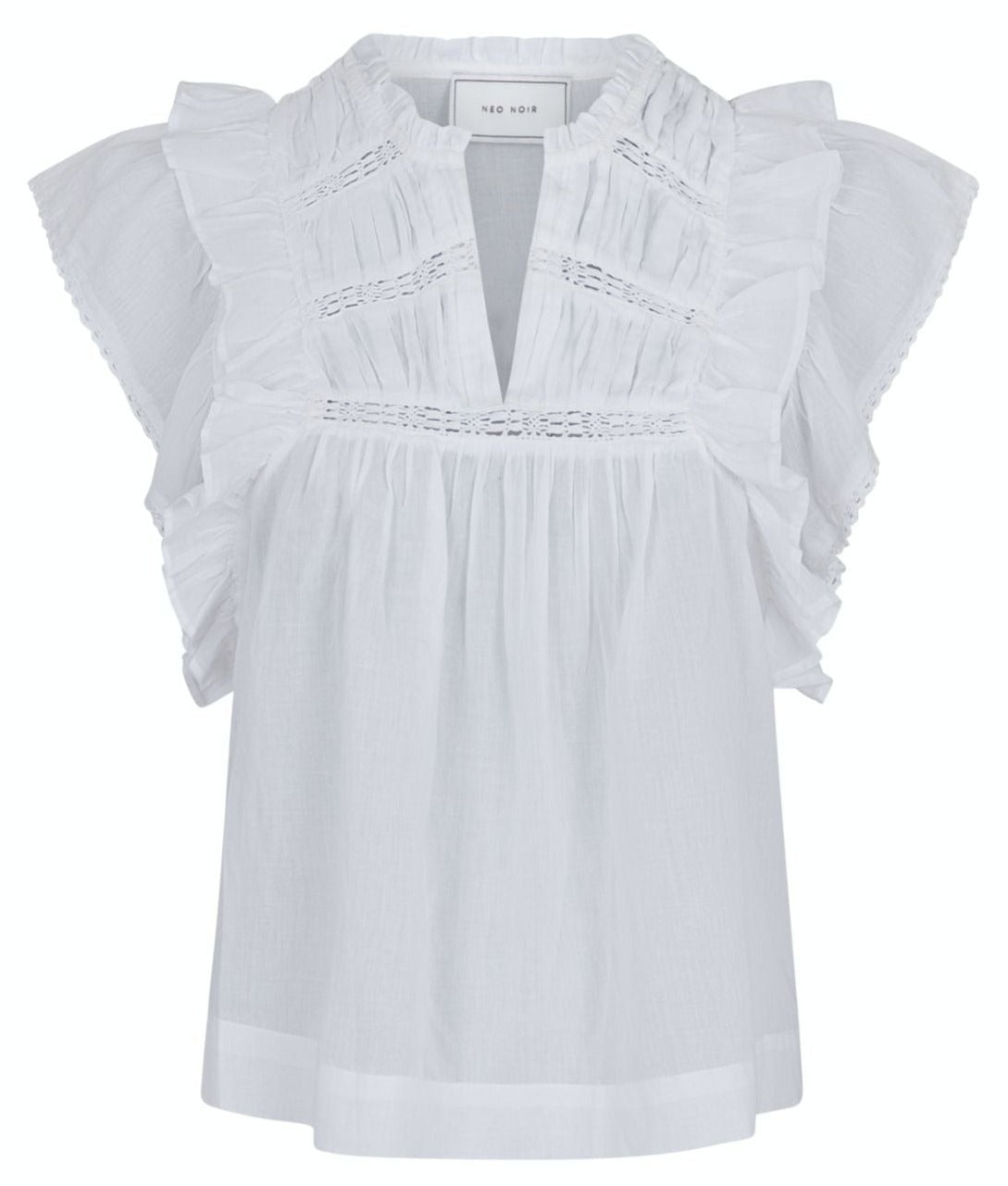 Neo Noir Jayla S Voile Top NOS25 White