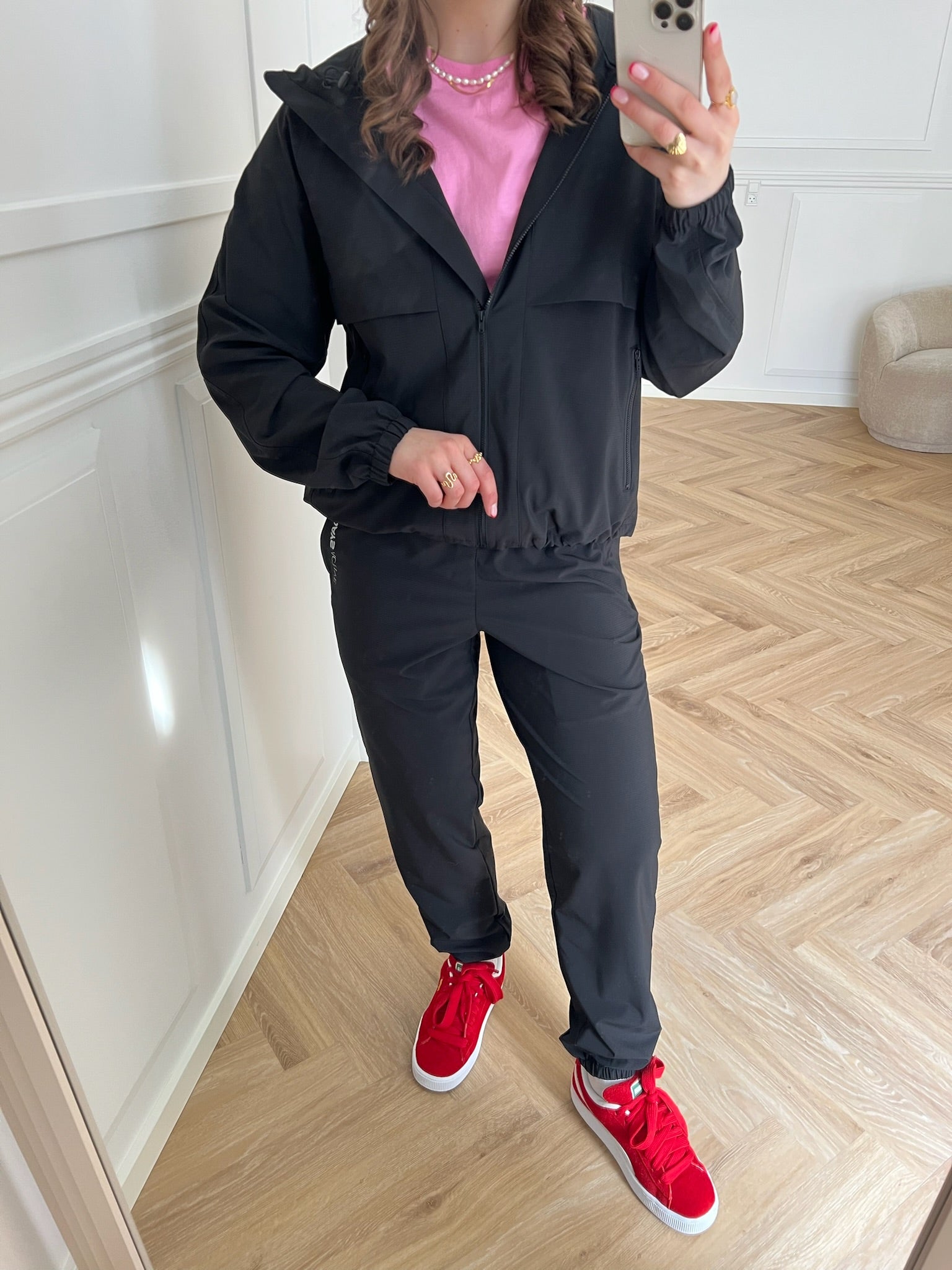 7 DAYS Active Hooded Tech Jakke Black Online nu