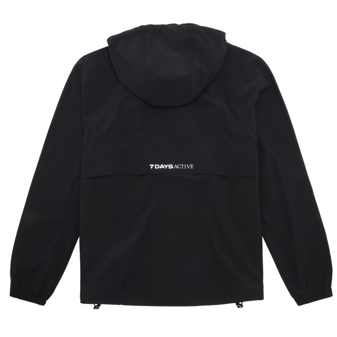 7 DAYS Active Hooded Tech Jakke Black Online nu