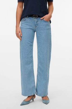 Alexis Lav Talje Denim Jeans - Lys Blå Denim