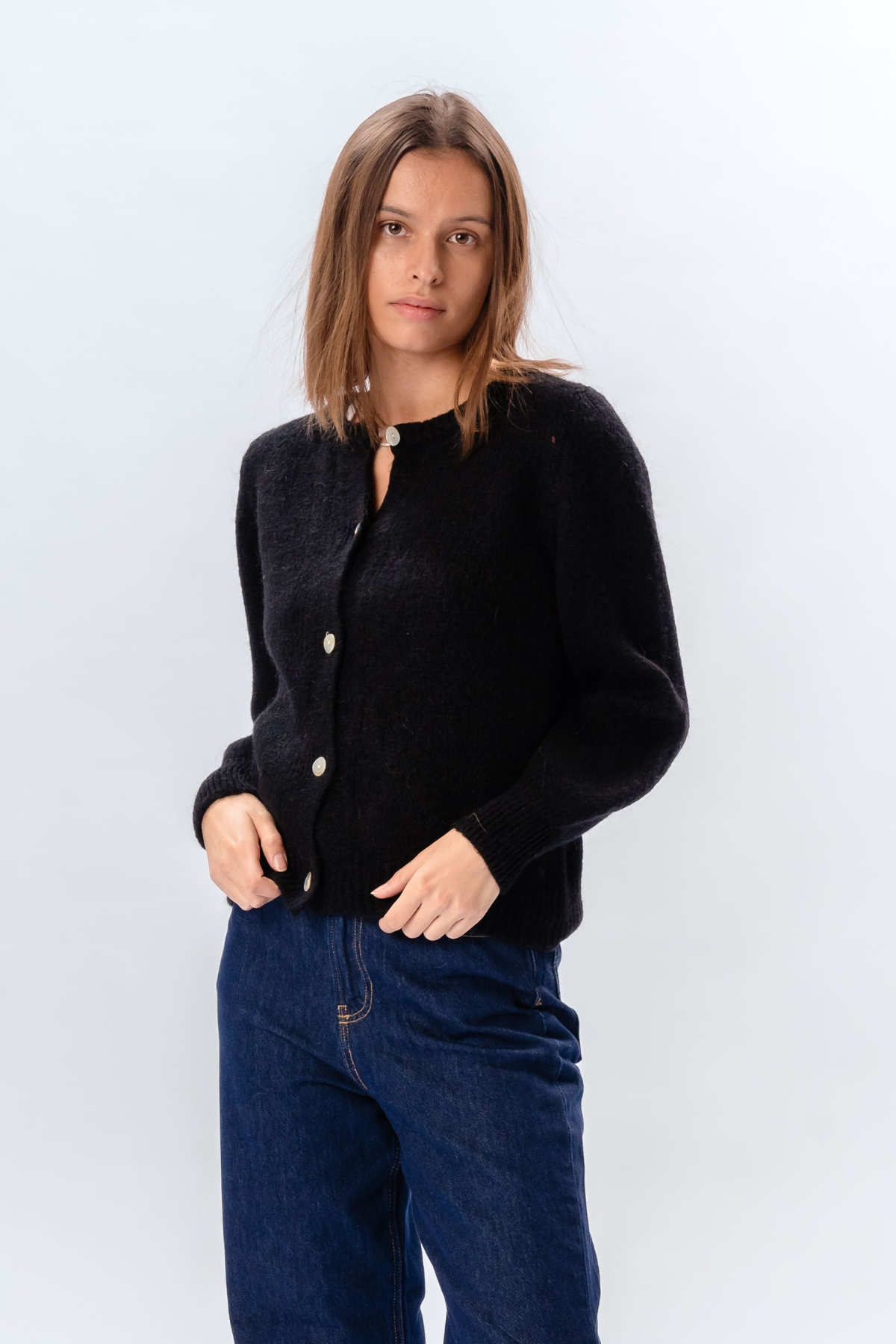 Anna Cardigan - Sort på udsalg