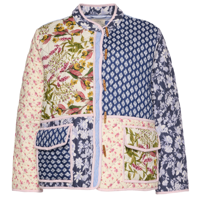 Sissel Edelbo Adriane Jakke Mustard/Navy Online salg