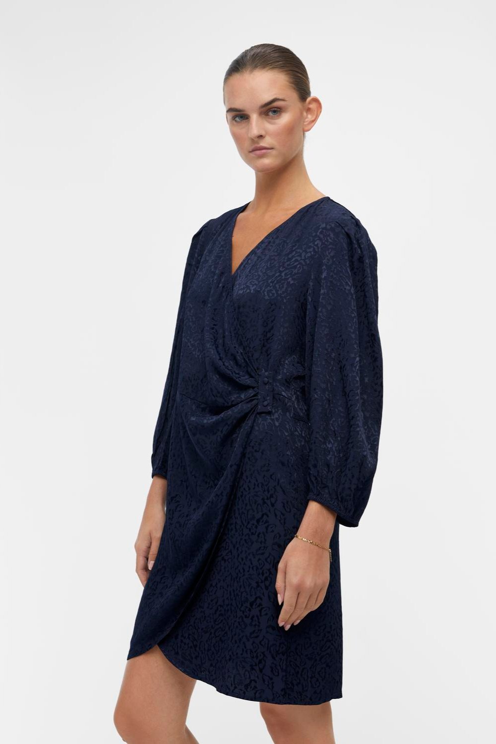 Aria Wrap Kjole - Sky Captain