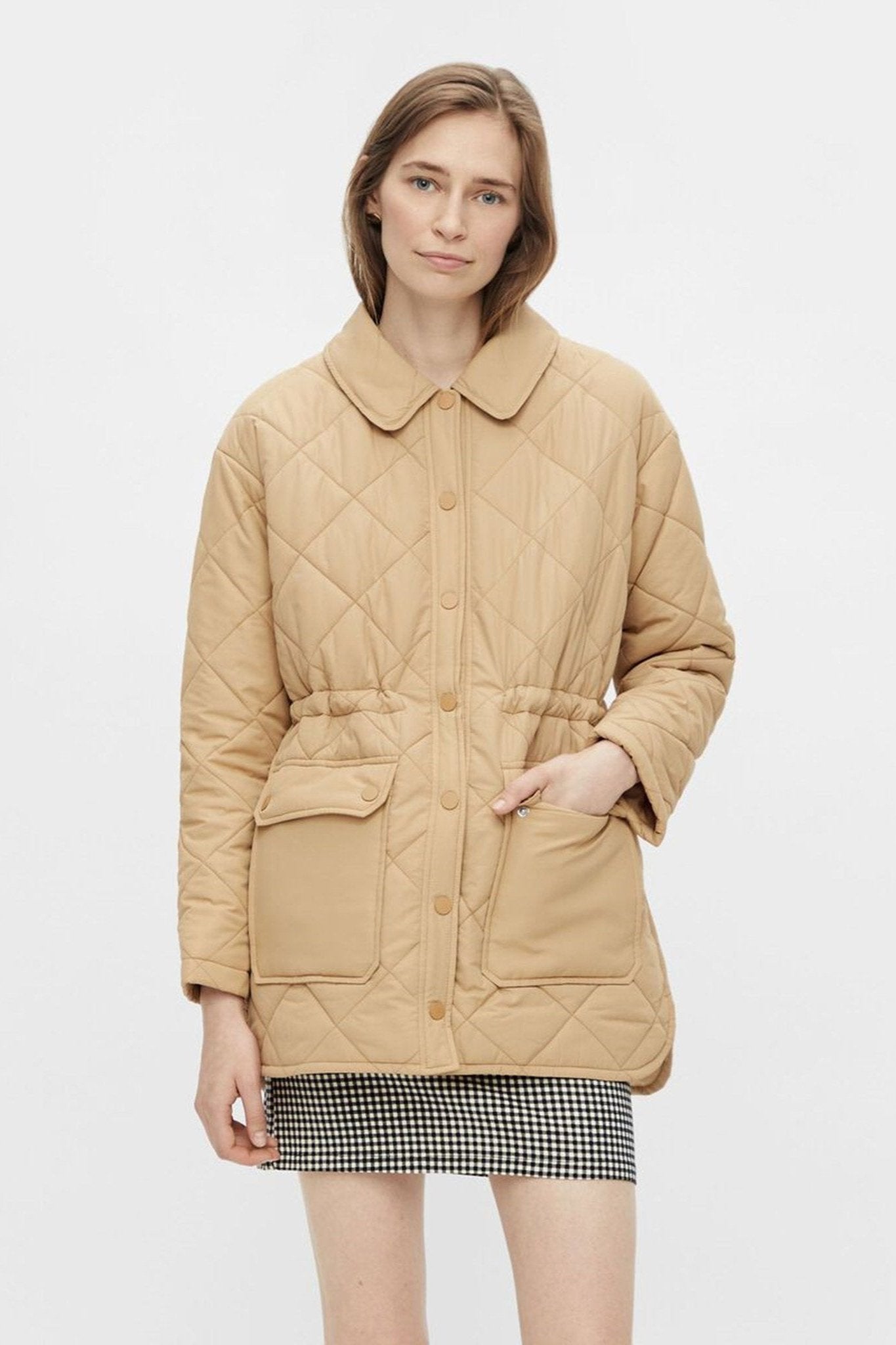 Fey Padded Jacket - Iced Coffee