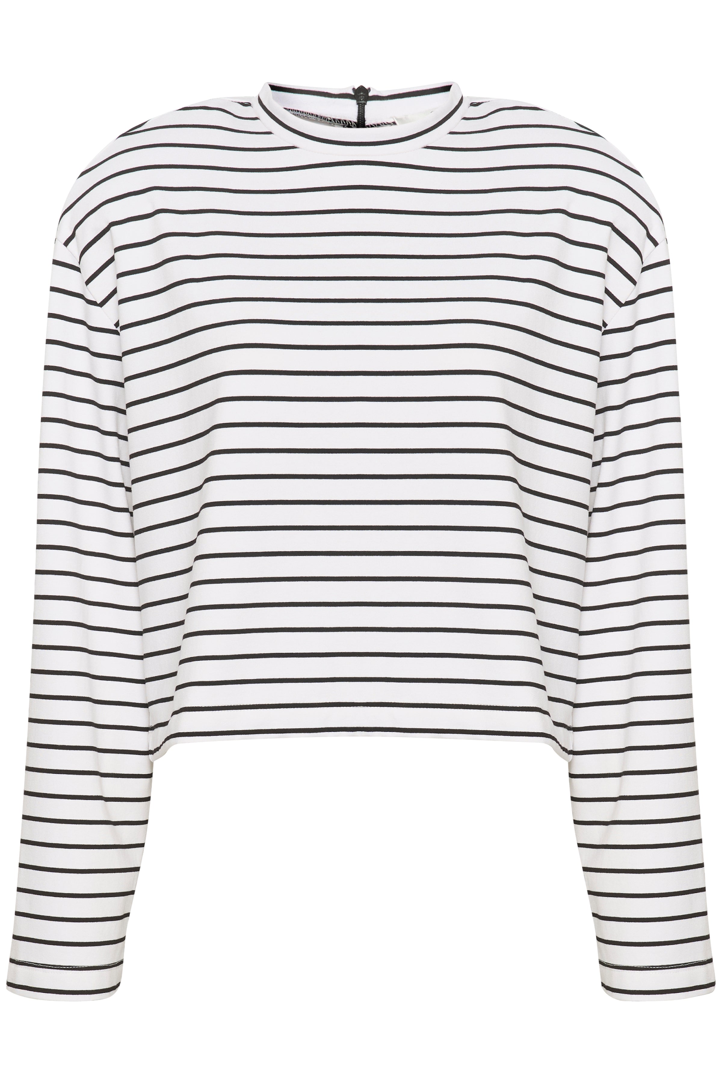 Gestuz Siba Stripe Trøje White Black Stripe