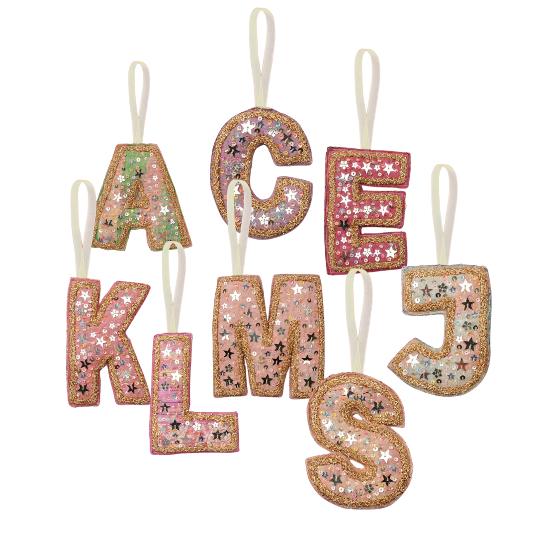 Sissel Edelbo Alphabet Kantha Juleornament