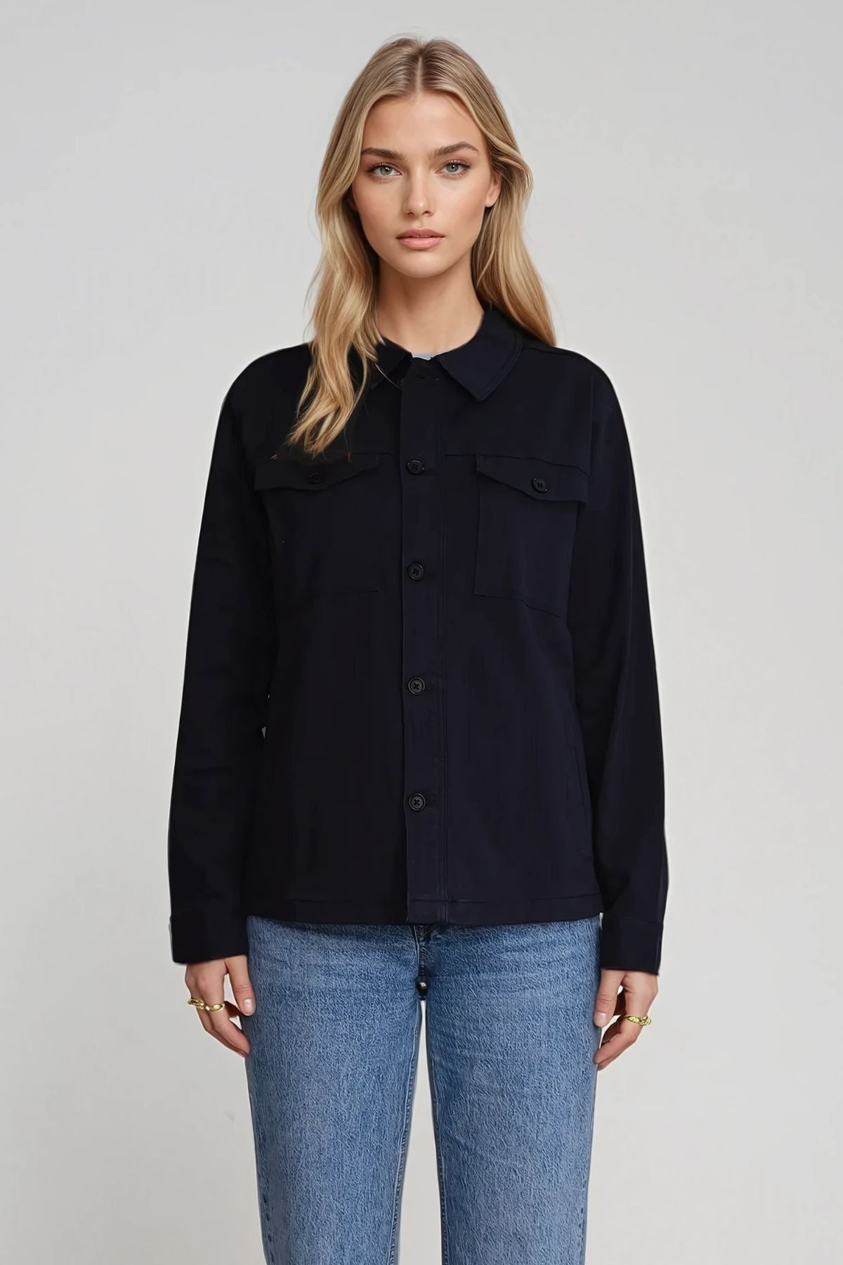 Twill Overshirt - Navy Rabat