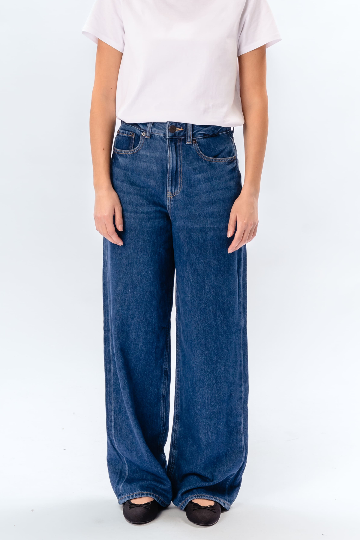 De Originale Performance Wide Jeans - Medium Blue Denim