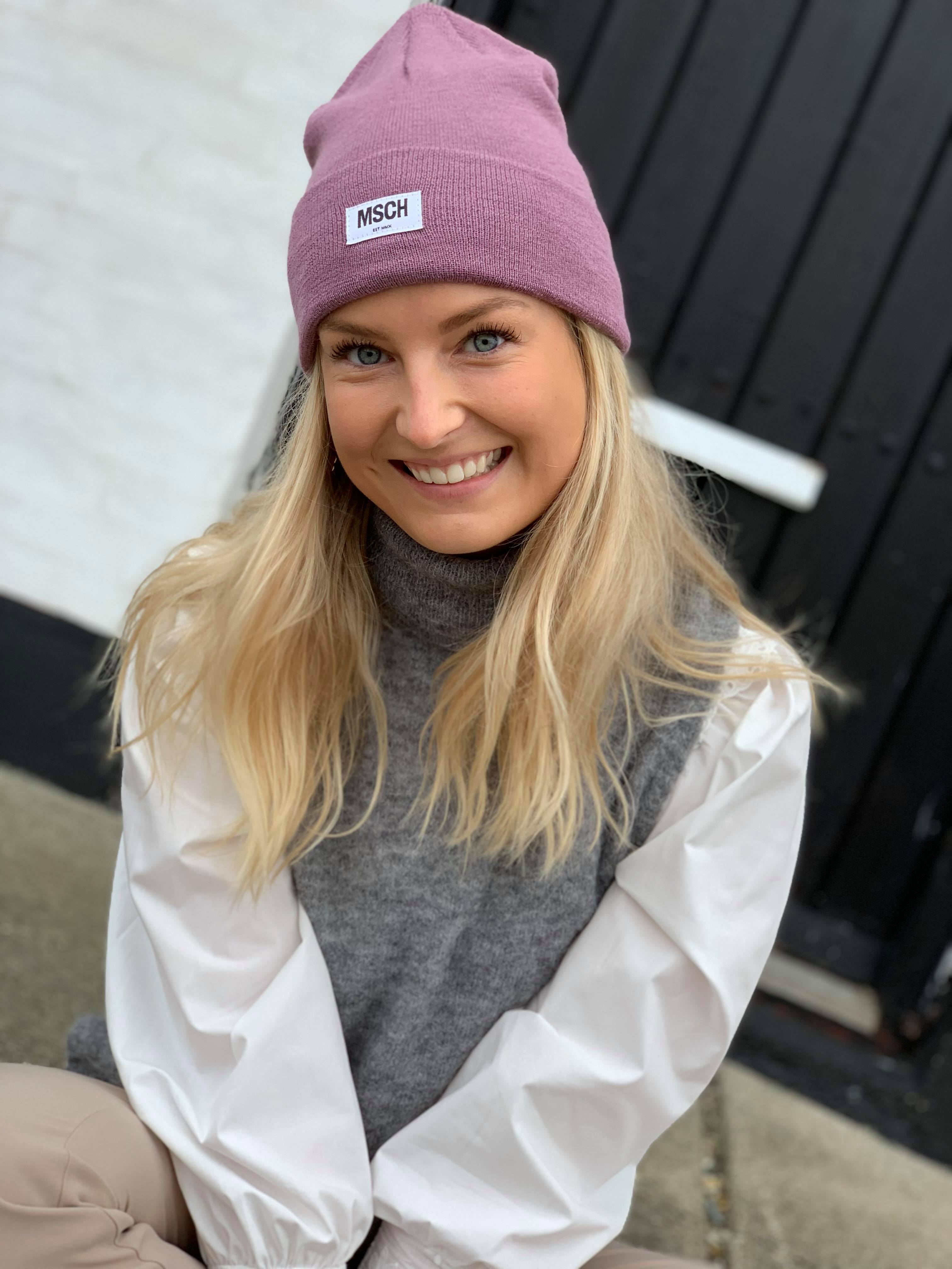 Moss Copenhagen Mojo Beanie Dusky Orchid Udsalg