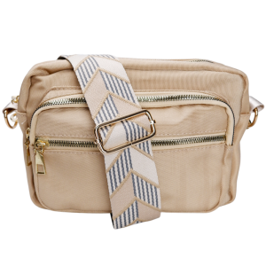 Black Colour Vanda Deluxe Crossover Taske Sand