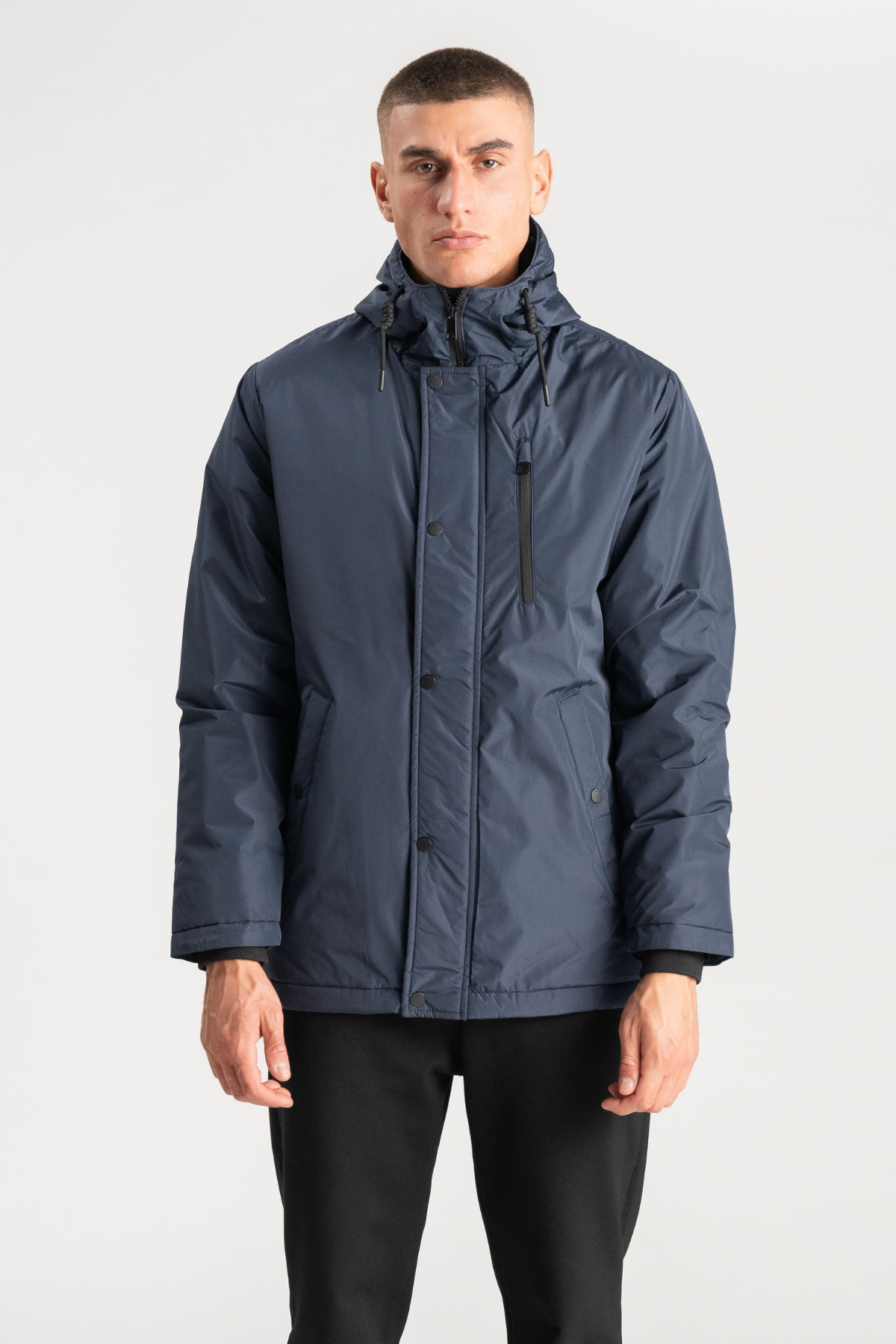 Casual vinterjakke - Marineblå Mode