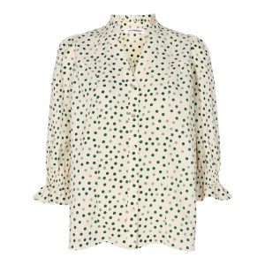 Co'Couture Dot Skjorte Green Levere