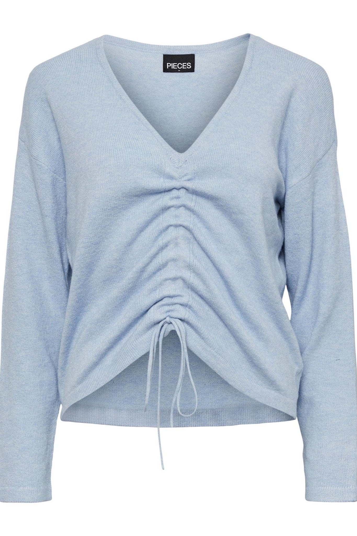 Nandi V-Neck Strik - Kentucky Blue