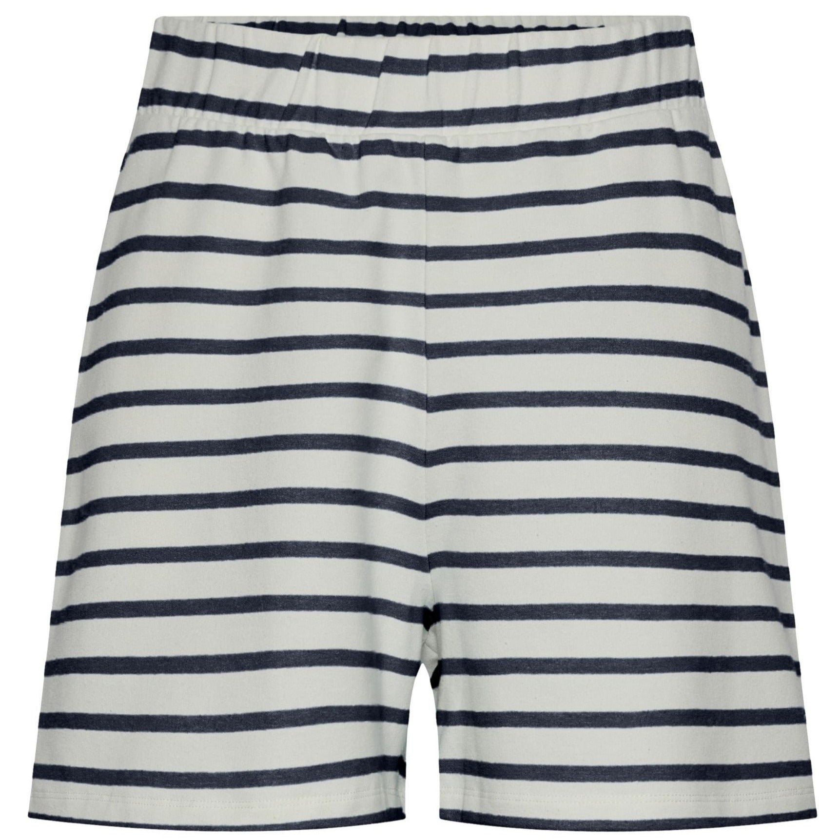 Pieces Bibbi HW Shorts Navy Blazer / Cloud Dancer