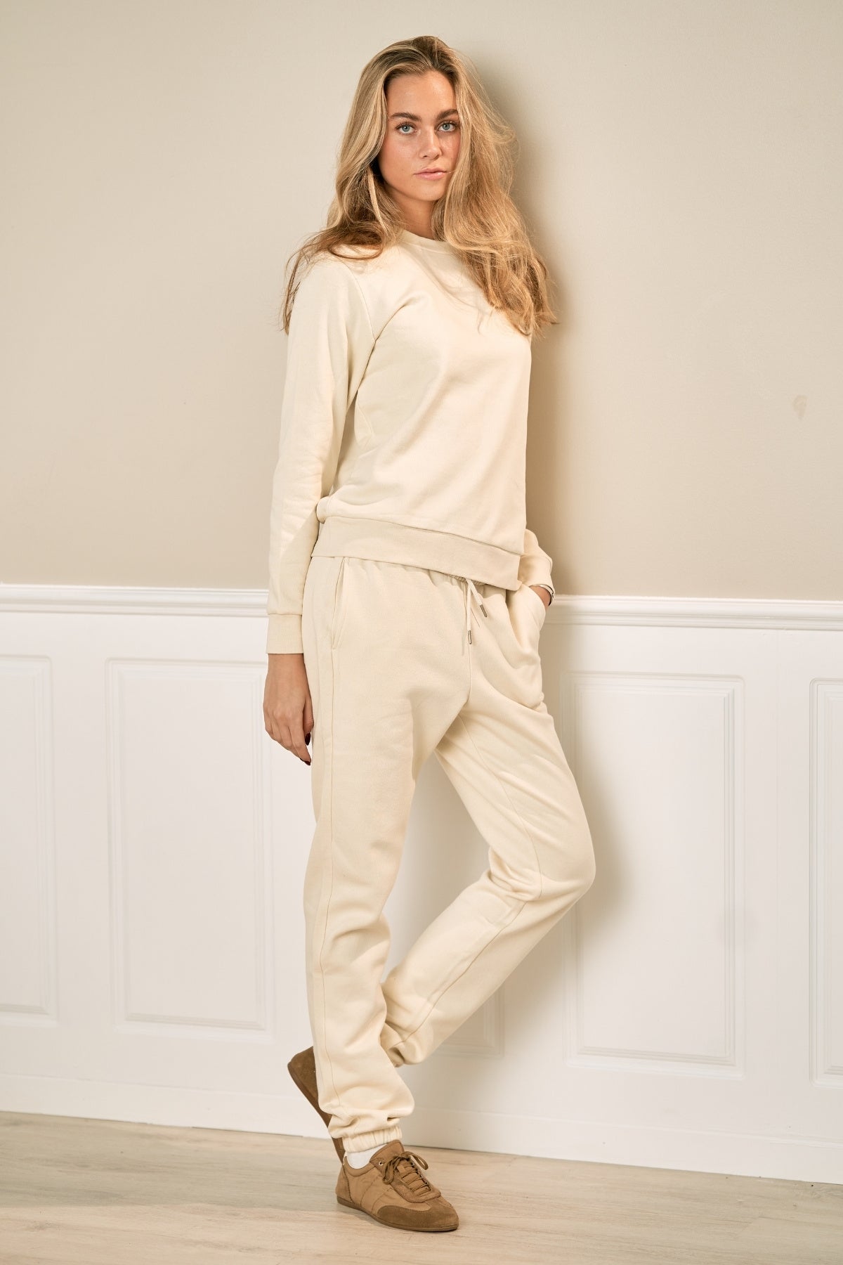 Basic Sweatpants - Lys Beige Online