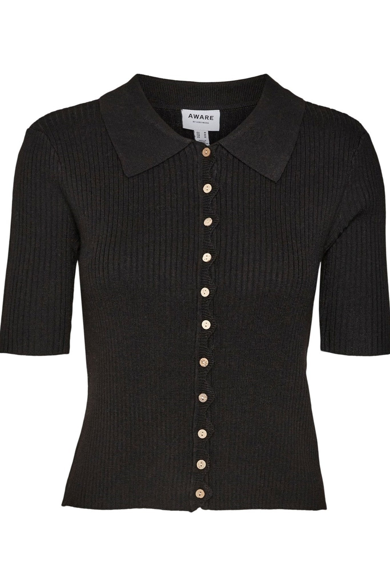 Fernanda Strikket Top - Sort Online