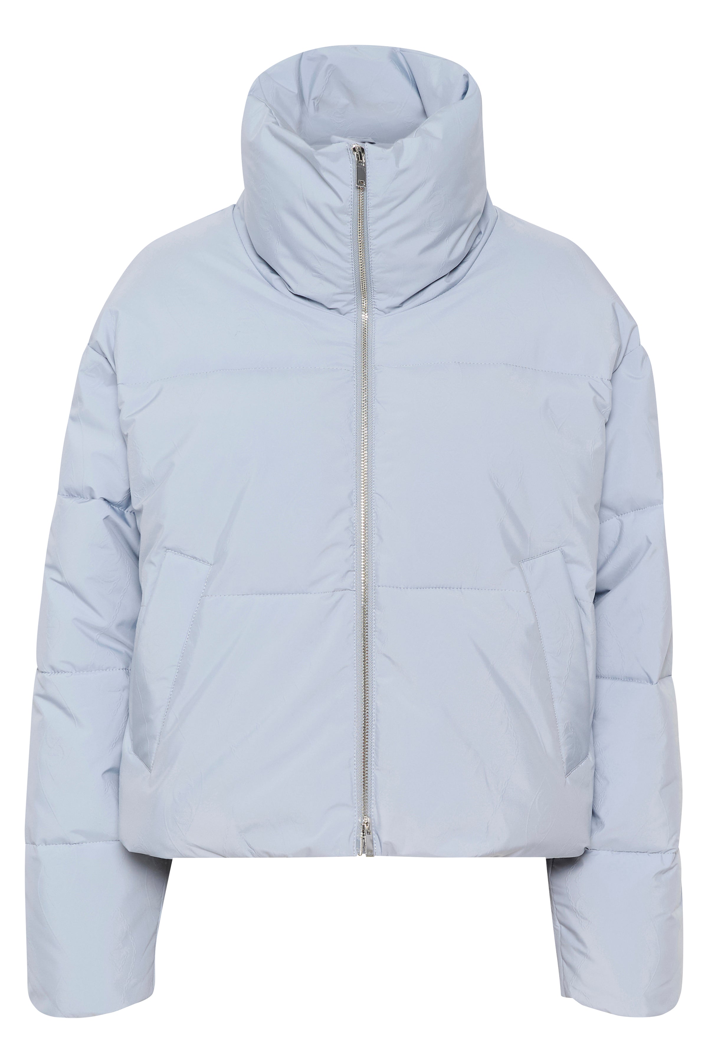 Gestuz Gaita Short Puffer Jakke Grey Blue