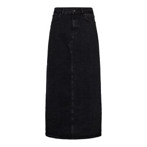 Ivy Copenhagen Zoe Maxi Nederdel Wash Faded Black Udsalg