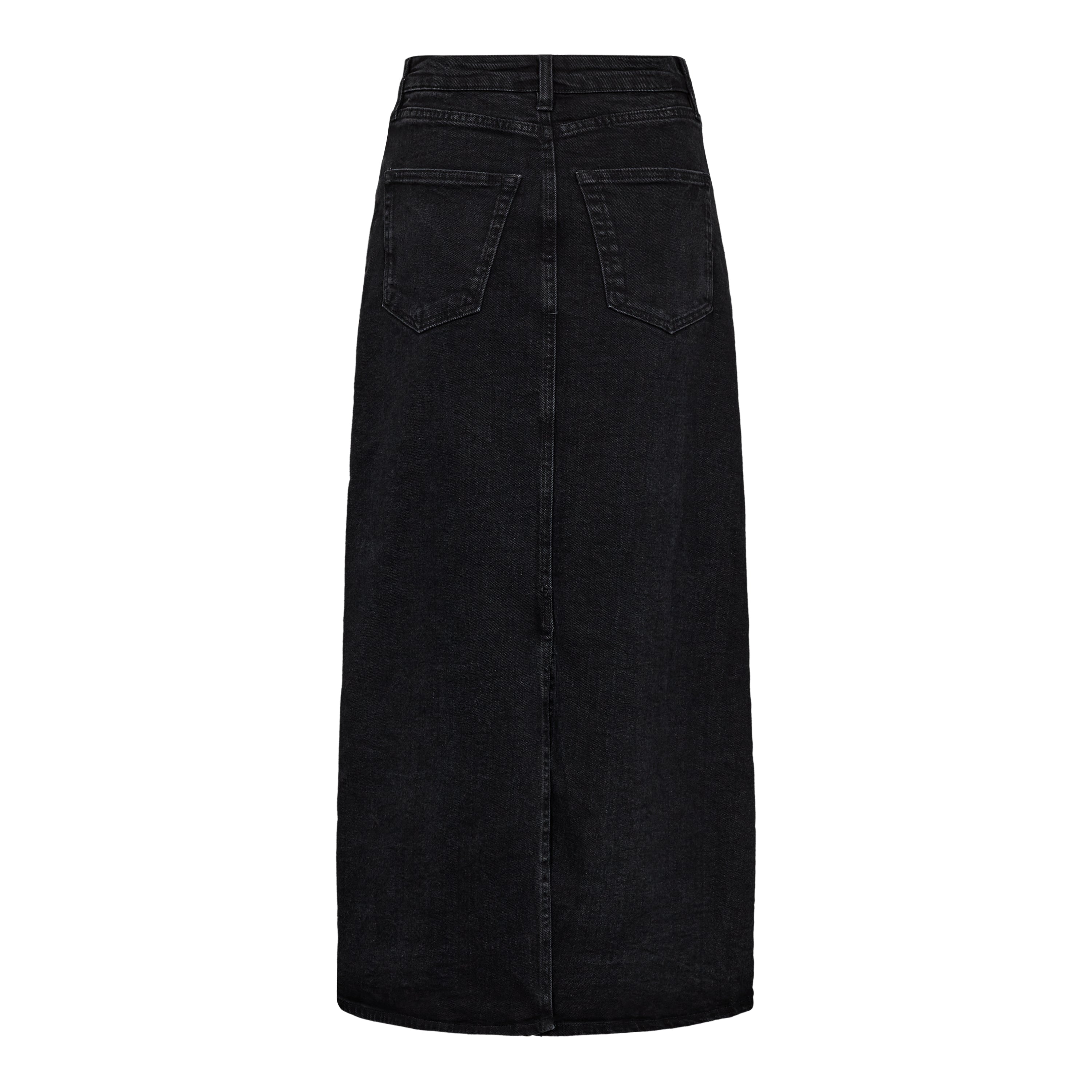 Ivy Copenhagen Zoe Maxi Nederdel Wash Faded Black Udsalg