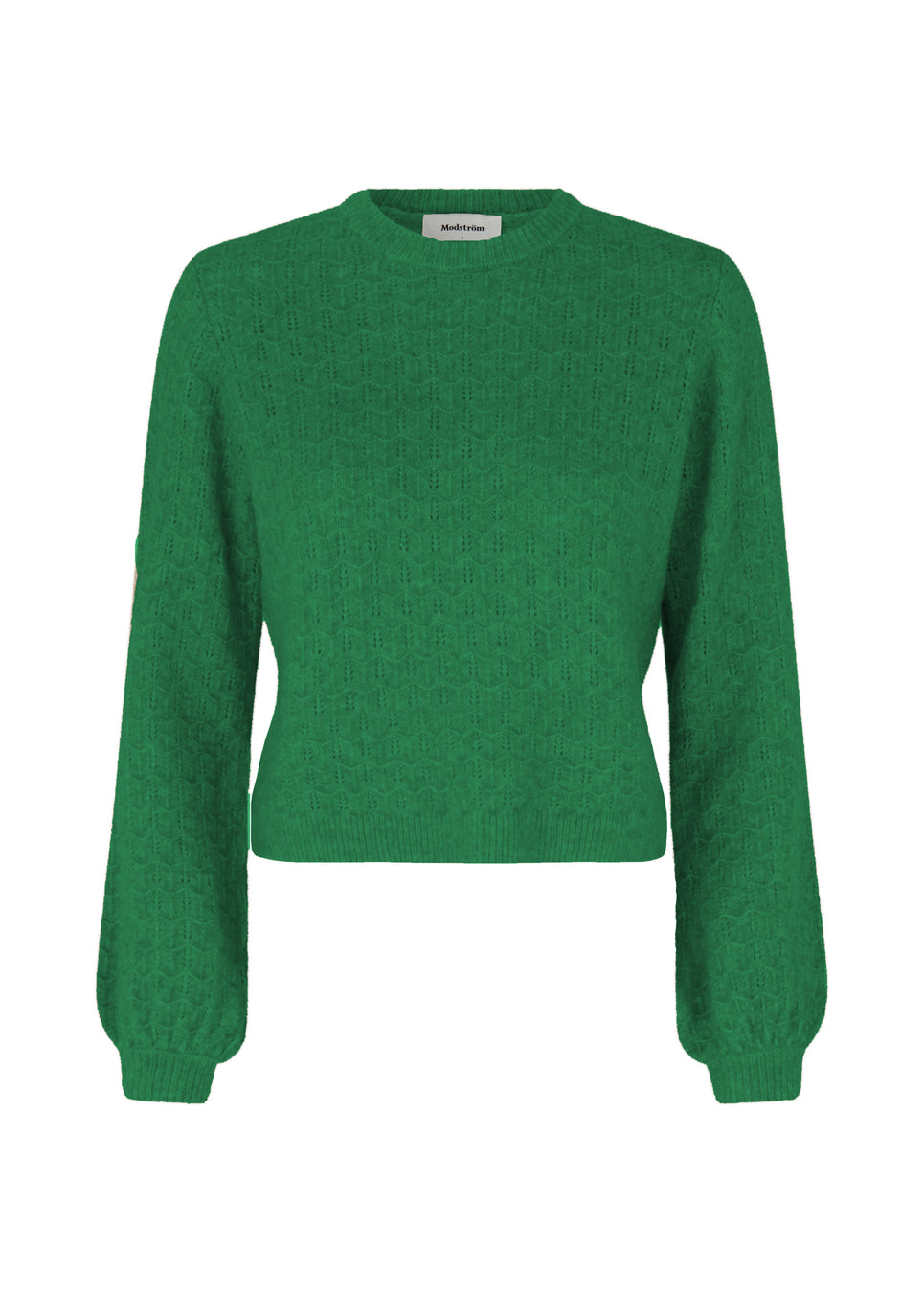 Modström Alves O-Neck Strik Green Meadow på udsalg