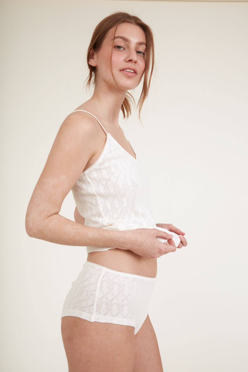 Basic Apparel Ana Strap Top Whisper White