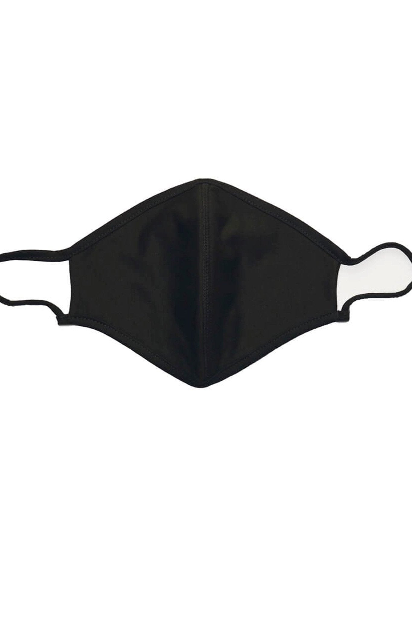 Stofmaske med 3 lag - Sort (bomuld) Udsalg