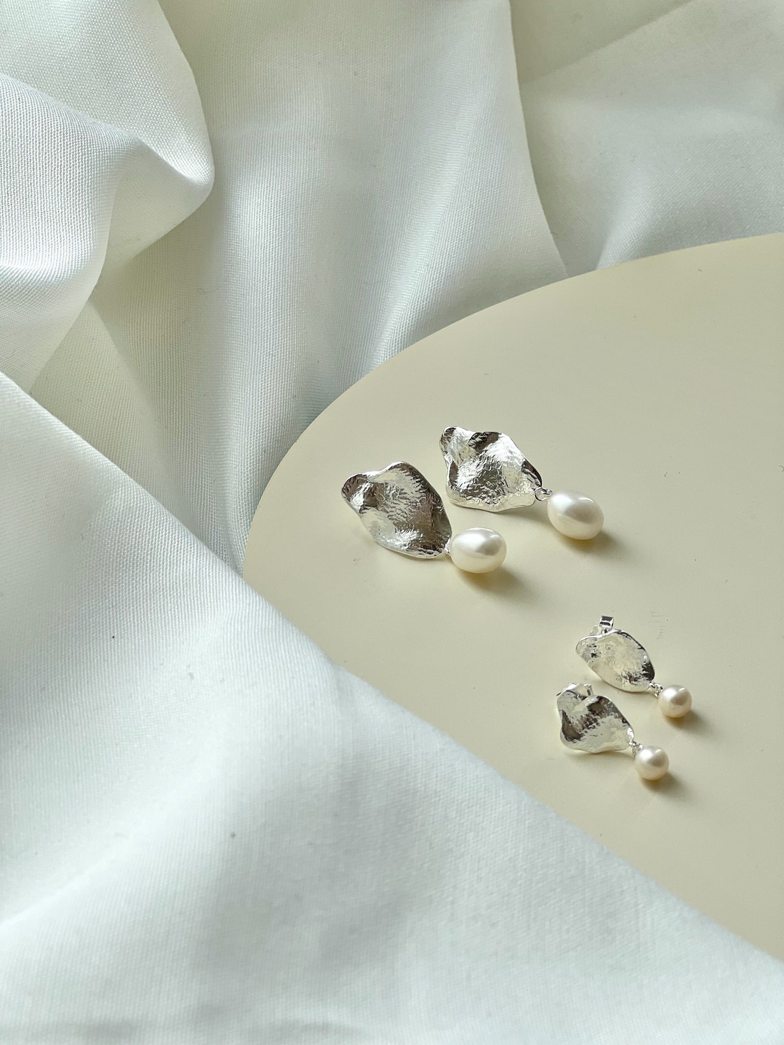 Enamel Caia Large Øreringe Pearls