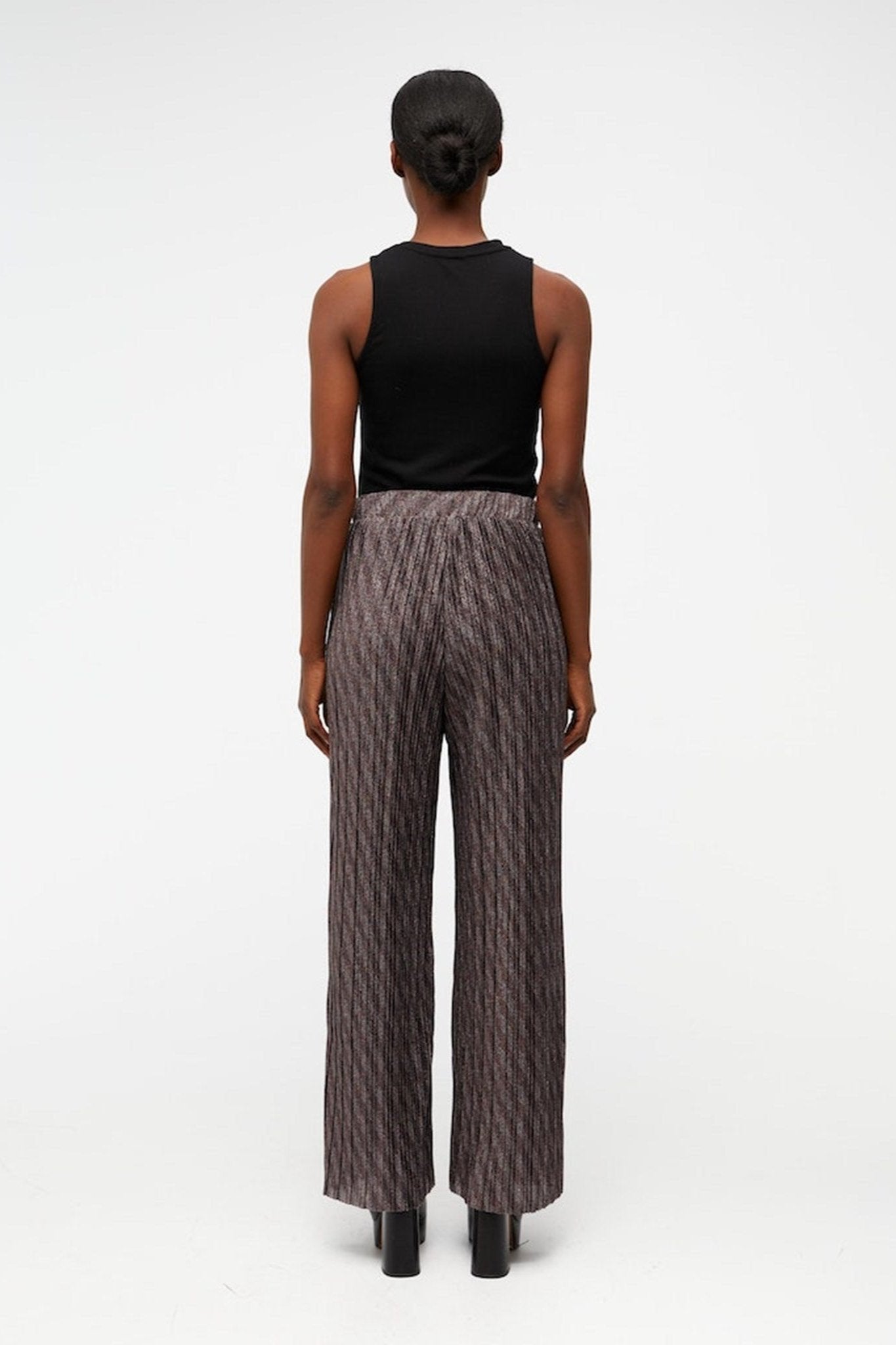 Lux High Waist Bukser - Sort