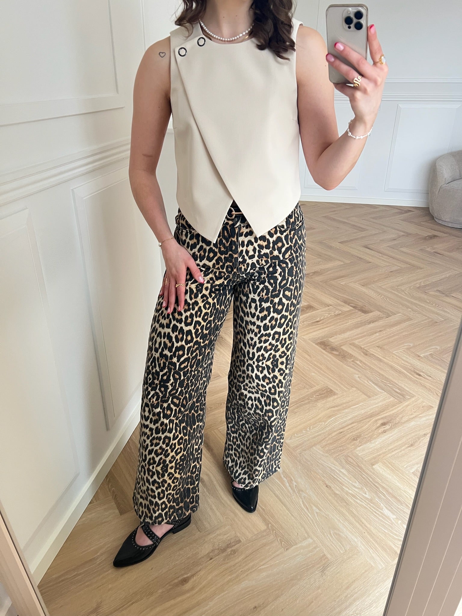 Co'Couture Vola Wrap Vest Bone Hot på udsalg