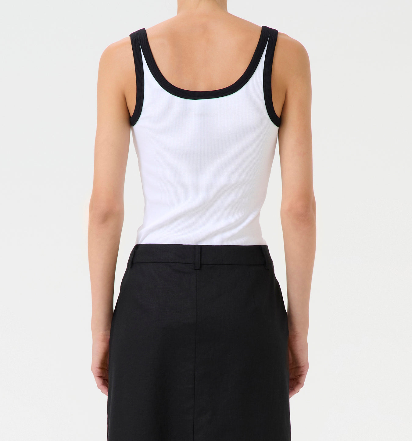 Gestuz Drew Contrast Logo Top Bright White