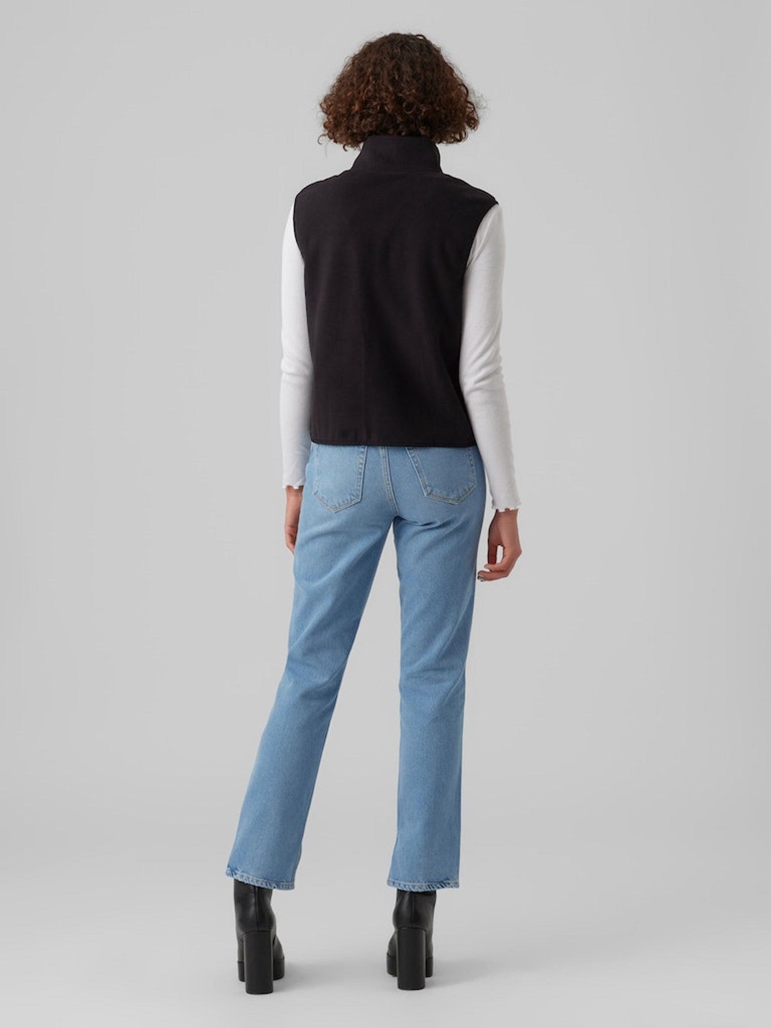 Ilsa Waist Coat Vest - Sort