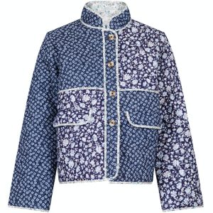 Neo Noir Kamil Quilt Combination Jakke Blue