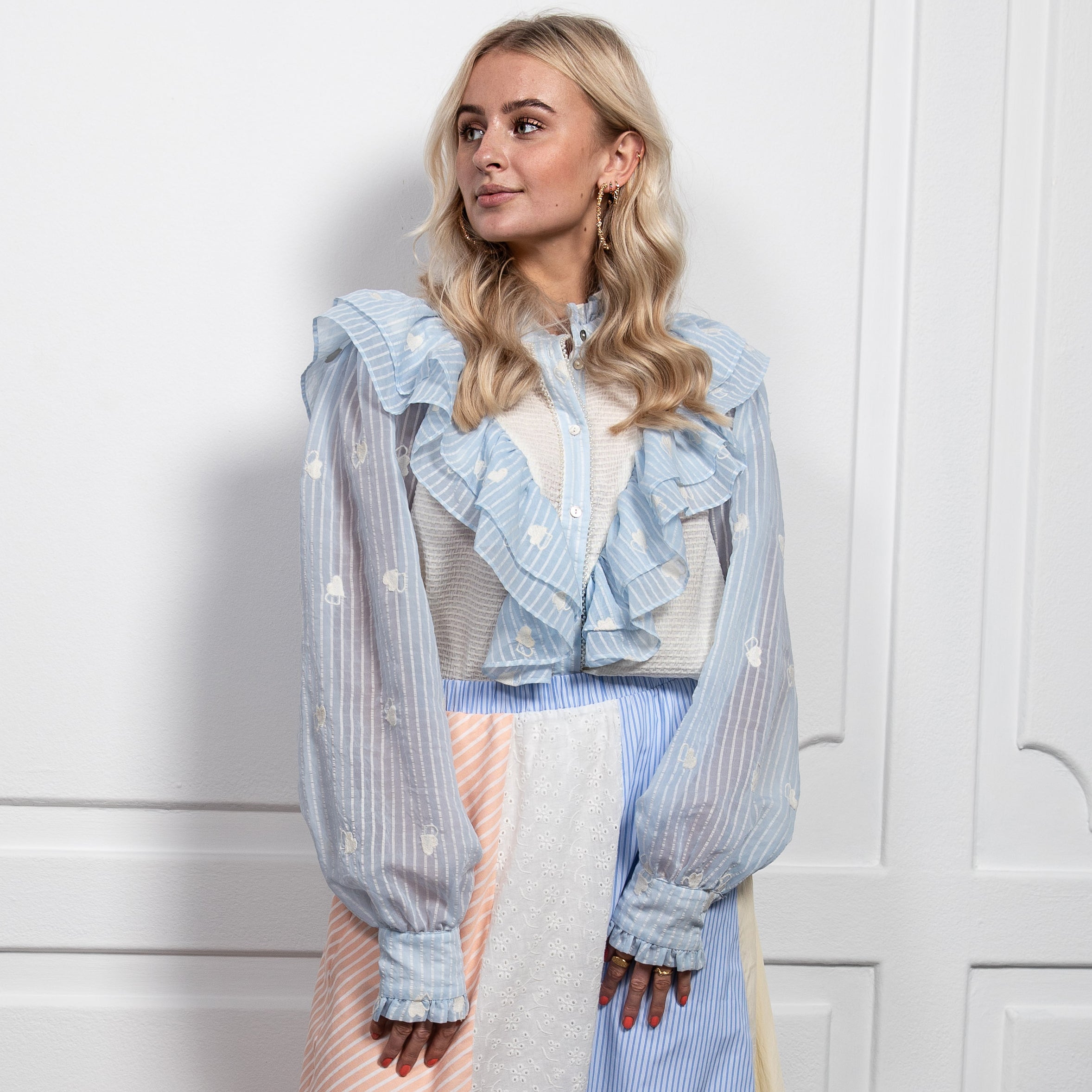 Stories from the Atelier Paradise Skjorte Blue/White