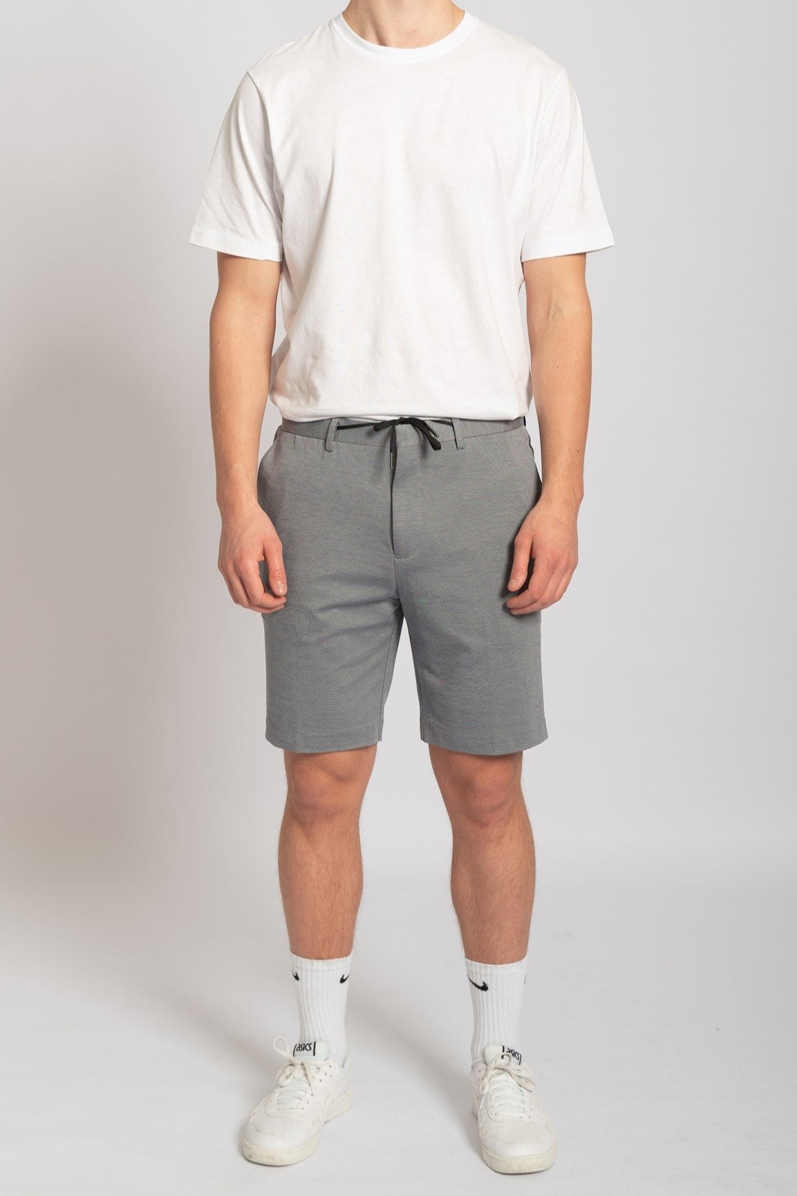 Tapered-Air Shorts - Lysegrå Online Hot Salg