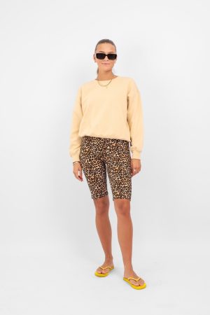Alma Cykel Shorts - Leopard Online Hot Salg