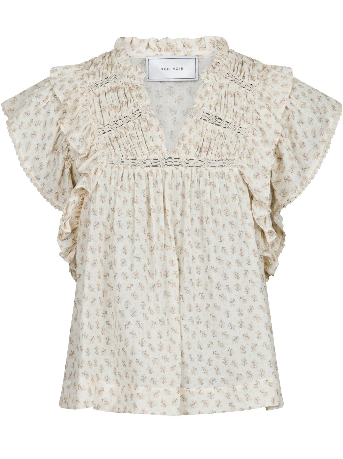 Neo Noir Jayla Basic Blossom Top Creme
