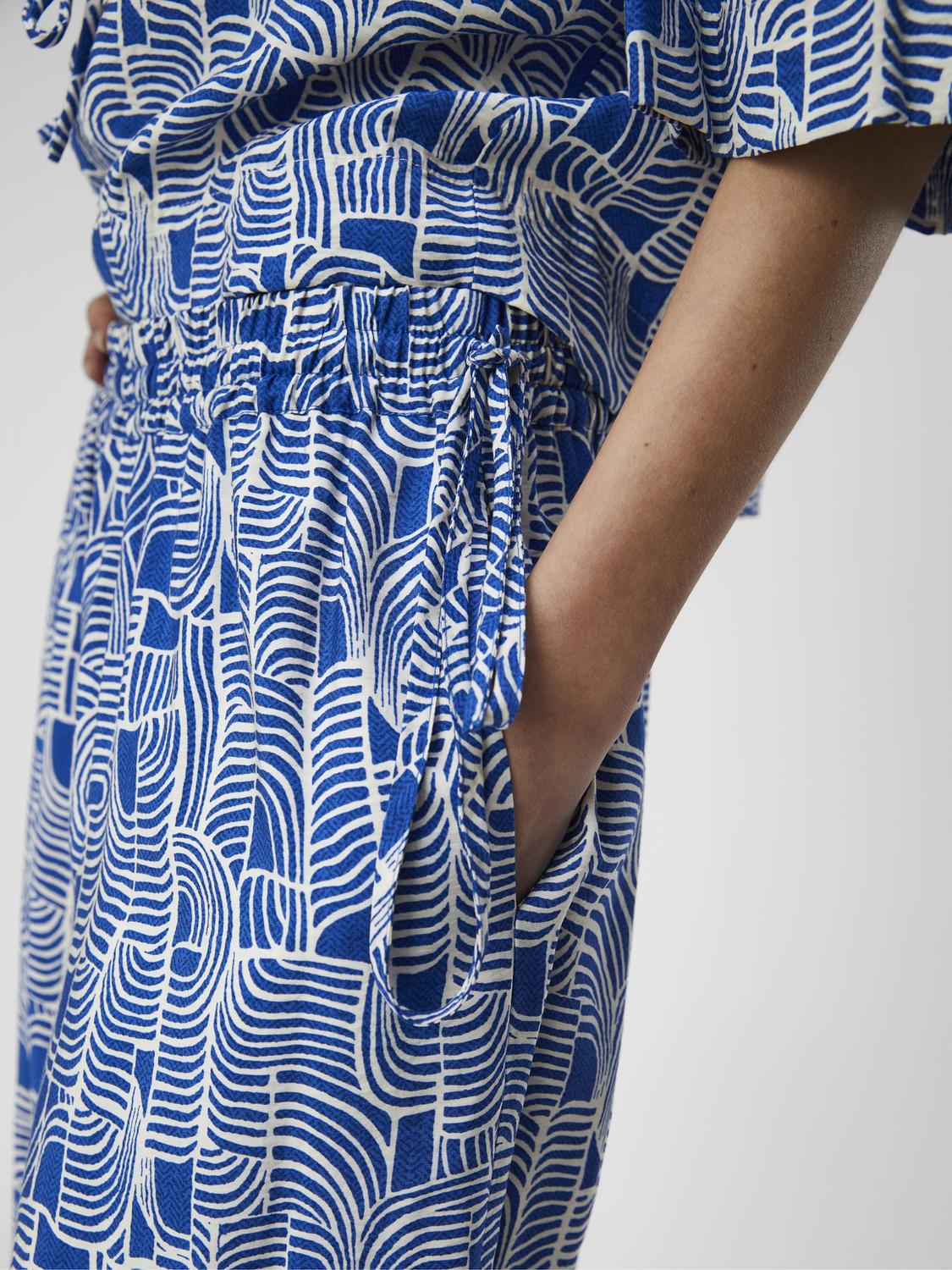 Object Daya MW Bukser Palace Blue/AOP White Sand Online nu